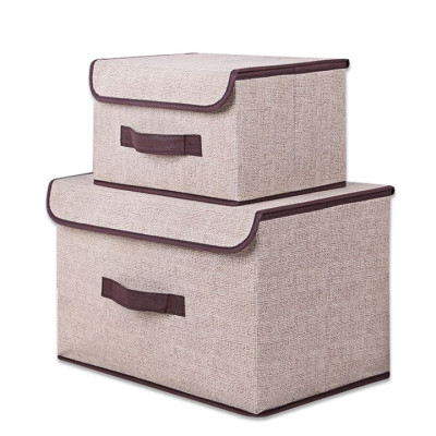 Combo 2 Hộp Vải Đựng Quần Áo, Đồ Dùng Đa Năng Khung Giấy Cứng, Tiện Lợi, Đa Năng đựng quần áo, chăn màn - HENRYSA