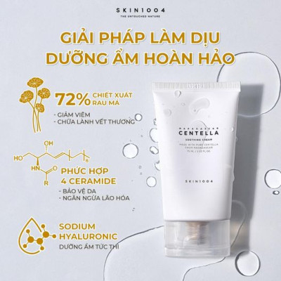 Bộ 3 Sản Phẩm Dưỡng Da Giảm Mụn Phục Hồi Da Skin1004 Madagascar Centella (Toner 210ml + Serum 100ml + Cream Soothing 75ml)
