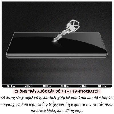 Miếng dán kính cường lực màn hình chống vỡ cạnh cho Samsung Galaxy Fold 6 / Fold 7 5G hiệu Nillkin CP+ Pro - Phủ Nano, vát cạnh 2.5D, mỏng 0.33mm, Chống Lóa, Hạn Chế Vân Tay - Hàng nhập khẩu