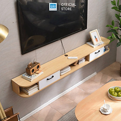 Kệ Trang Trí Tivi Phòng Khách, Phòng Ngủ Hiện Đại Màu Gỗ Sồi Kết Hợp Trắng SIB Decor TV161