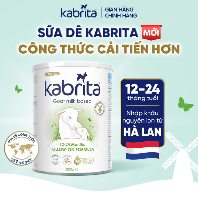 Combo 3 lon Sữa dê Kabrita số 2 cho trẻ từ 12- 24 tháng - Lon 800g
