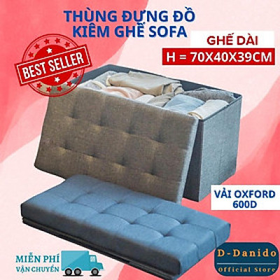 Hộp đựng đồ kiêm ghế ngồi đa năng - Ghế sofa đựng đồ gấp gọn cứng cáp tiện lợi có chọn size, hàng chính hãng miDoctor