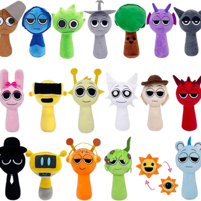 Gấu bông SPRUNKI incredibox 25cm ship HOẢ TỐC HCM đồ chơi thú nhồi bông sprunki wenda oren horror đang HOT đẹp