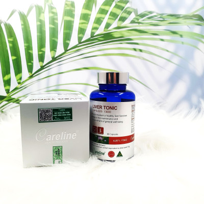 Liver Tonic 13000mg Careline hộp 60 viên cải thiện chức năng gan giúp giải độc mát gan hạ men gan