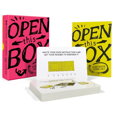 Sách - Open This Box And Make Some Art - 40 Playful Artworks You Can Do by Robert Shore (UK edition, Cards)