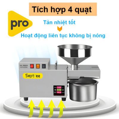 Máy ép dầu thực vật NÓNG LẠNH công nghiệp, dùng trong gia đình, nhà hàng, khách sạn thương hiệu Mỹ cao cấp Septree S9S - Hàng nhập khẩu