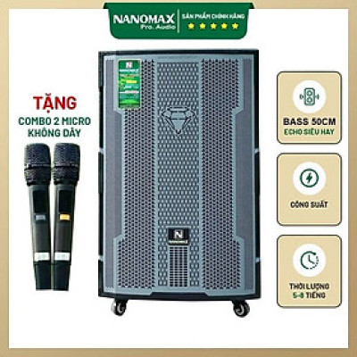Loa 5 tấc Nanomax karaoke Bluetooth SK-18Q5 công suất 980W. Hàng chính hãng