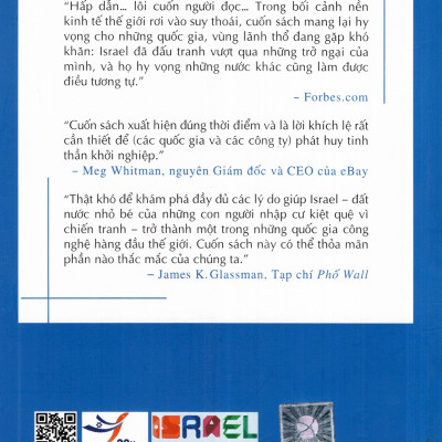 Quốc Gia Khởi Nghiệp - Câu Chuyện Về Nền Kinh Tế Thần Kỳ Của Israel ( Tặng Bookmark Tuyệt Đẹp )