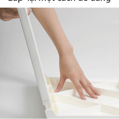 Bàn học laptop gấp gọn làm bằng nhựa cao cấp dùng cho sinh viên học sinh D901