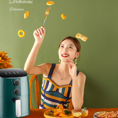 Nồi Chiên Không Dầu ABG Dung Tích 5L Công Suất Lớn 1350W Thiết Kế Sang Trọng, Chất Lượng, An Toàn Khi Sử Dụng, Bảo Vệ Sức Khỏe Cho Bạn Và Gia Đình – Hàng Chính Hãng