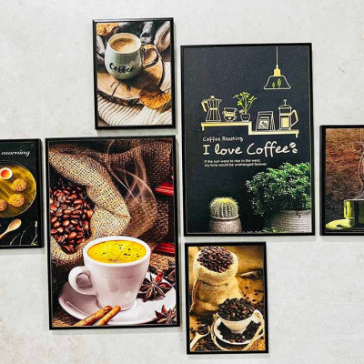 TRANH CANVAS - TRANH TREO TƯỜNG TRANG TRÍ QUÁN CÀ PHÊ(TẶNG KÈM ĐINH 3 CHÂN)