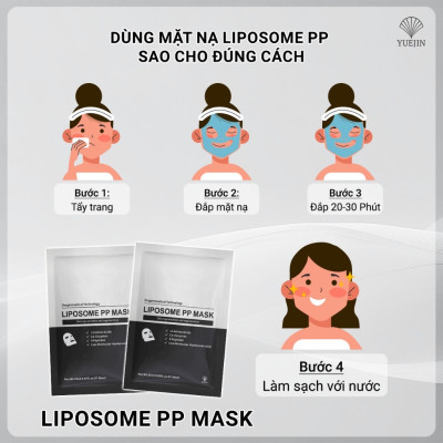 Combo 10 miếng Mặt Nạ YUEJIN Liposome PP Mask (mẫu mới có hộp) hạn 2027 Tái Tạo Đa Tầng Làn Da Nuôi Dưỡng Tế Bào, Phục Hồi Nhanh, Cấp Ẩm