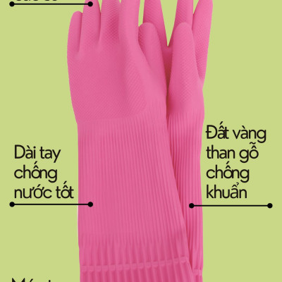 [Mua 3 Tặng 2] Bộ 3 Đôi Găng Tay Cao Su MJ Có Móc Thương Hiệu BEIGL Có Móc Đủ Kích Cỡ