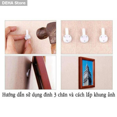 Tranh treo tường tráng gương bún đậu mắm tôm 5 tráng trí quán ăn,nhà hàng(kèm đinh 3 chân)