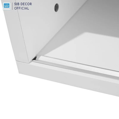 Kệ Tivi Để Sàn Đa Năng SIB Decor Màu Trắng Phối Walnut TV87