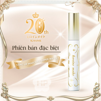 Phiên Bản Đặc Biệt Mascara Nâng Cao Nâng Cong Và Dài Mi Tối Đa Siêu Bền Trong 24h Kissme Heroine Make (Màu Đen Mượt)