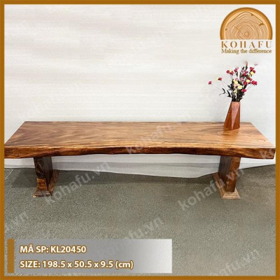 KỆ TI VI GỖ ME TÂY NGUYÊN TẤM TỰ NHIÊN SANG TRỌNG - KL20450