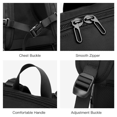 Balo OZUKO đa năng chống thấm nước có cổng sạc USB