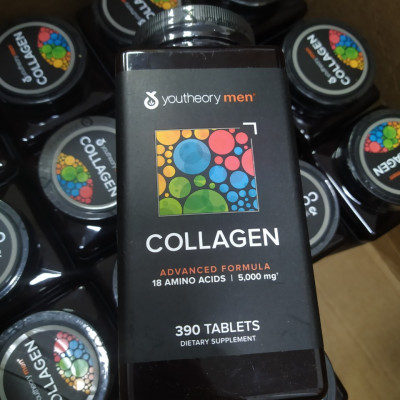 Collagen Cho Nam Youtheory Mỹ Chứa Collagen, Vitamin C, Biotin… Tạo Sức Khỏe Từ Bên Trong Cho Da, Tóc, Móng, Sụn, Gân, Dây Chằng, Khớp, Tim Mạch Và Tăng Hệ Miễn Dịch - QuaTangMe Extaste