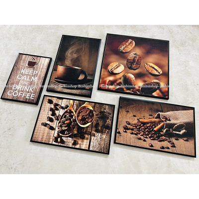 (ẢNH THẬT) TRANH TREO TƯỜNG TRANG TRÍ DECOR QUÁN CAFE 6 TẶNG KÈM ĐINH TREO