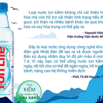 Nước uống ion kiềm thương hiệu i-on Life 450ml thùng 24 chai công nghệ Nhật bản khỏe ruột mát da