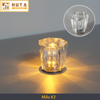 Đèn Bàn Led Quầy Bar HUTA PLCOC Cao Cấp Sang Trọng Pin Sạc Tích Điện, Ánh Sáng Vàng Trang Trí Bàn Ăn, Nhà Hàng, Lounge, Sự Kiện