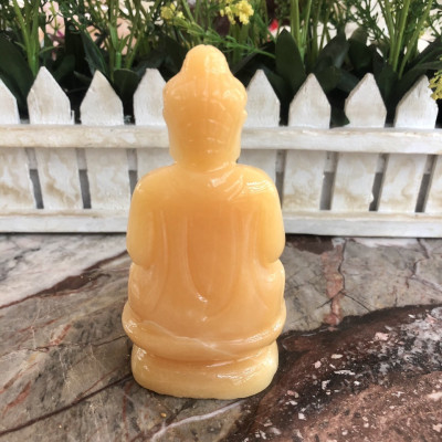 Tượng Phật A Di Đà trang trí xe ôtô xe hơi, bàn làm việc, bàn thờ đá ngọc hoàng long - Cao 11cm