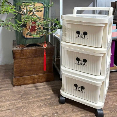 Kệ Để Đồ Đa Năng Yami New 5288 – Có Tay Cầm Đẩy Tiện Lợi, Kệ Đựng Đồ Ngăn Kéo Có Bánh Xe - HÀNG CHÍNH HÃNG MINIIN