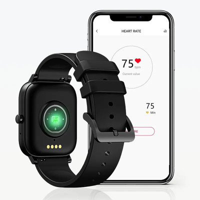 Ruizu T1 - Màn hình cảm ứng IPS sắc nét, Bluetooth 5.0, Bộ nhớ trong 32Gb, Âm thanh chất lượng cao, Theo dõi sức khỏe, Đo nhịp tim, đếm bước chân, theo dõi giấc ngủ, đo nồng độ oxy trong máu,Pin trâu, Tương thích Da Fit app, Sạc nam châm - Hàng nhập khẩu