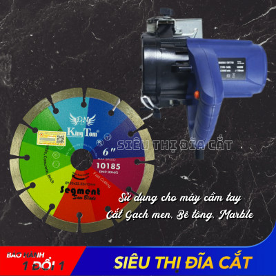 Lưỡi Cắt Gạch 150mm KingTom Sắc Màu Khô - Chuyên Bê Tông, Đá Hoa Cương
