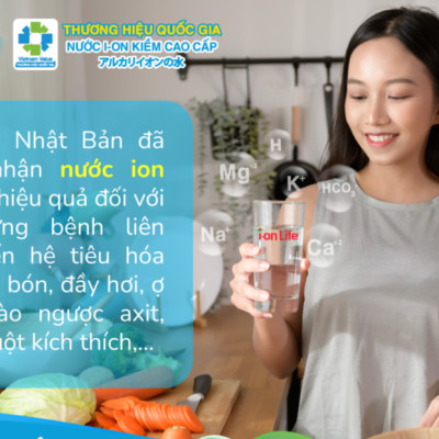 Nước uống kiềm ionLife dung tích 450ml thùng 24 chai chứa vi khoáng tự nhiên, công nghệ Nhật Bản