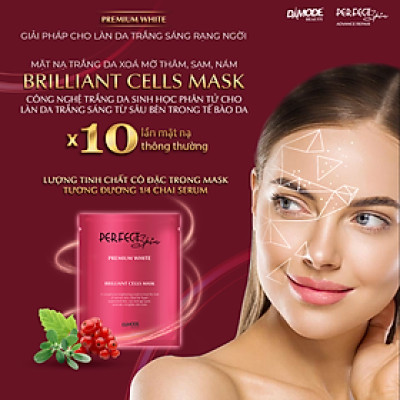 Mặt nạ tinh chất cô đặc cho da mờ da thâm da sạm BRILLIANT CELL MASK DAMODE 8 cái dùng thử 
