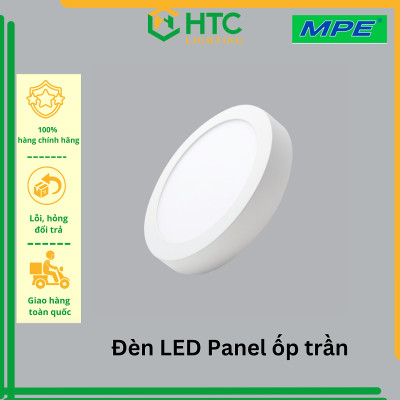 Đèn Ốp Nổi, Đèn LED Panel ốp trần 18W tròn/vuông - Thương hiệu MPE
