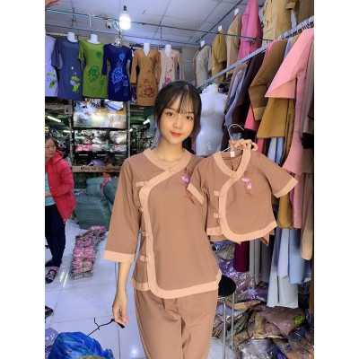 Đồ Lam Đi Chùa #Pháp Phục Phật Giáo#Cổ Tim Nữ s2