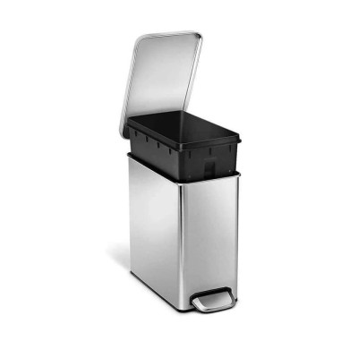 Thùng rác chữ nhật 10l Simplehuman Hàng chính hãng