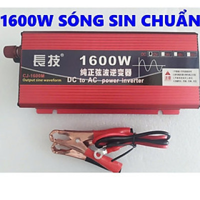 Inverter Kích Điện 12V Sang 220V Sóng Sin Chuẩn 1600W – Giải Pháp Dự Phòng Khi Cúp Điện đèn trợ sáng