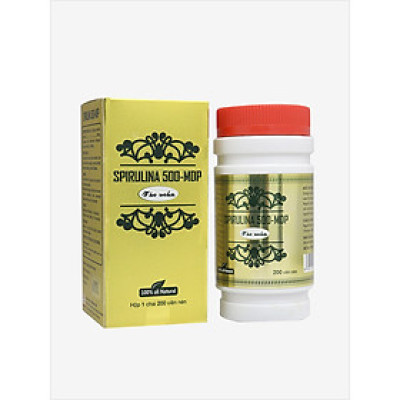 Thực phẩm Tảo Spirulina bổ sung chất xơ và axit amin tăng sức đề kháng, phòng ngừa bệnh tật - Hộp 200 viên nén - Mediphar USA 