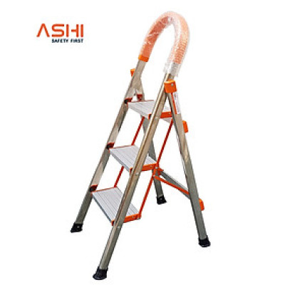 Thang ghế gia đình cao cấp, thân inox, bậc to - Chính hãng Ashi AG03 