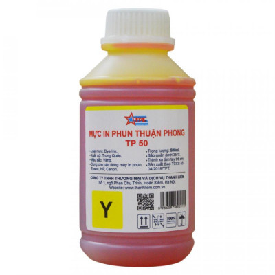Bộ 6 Màu Mực in phun Thuận Phong TP50 (500ml) dùng cho tất cả các dòng máy in phun Epson, HP, Canon - Hàng Chính Hãng