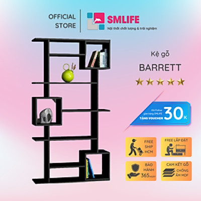 Giá sách gia đình kiểu dáng nhỏ gọn SMLIFE Barrett