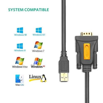 Ugreen UG20210CR104TK 1M Cáp tín hiệu chuyển đổi USB 2.0 sang COM RS232 cao cấp - HÀNG CHÍNH HÃNG