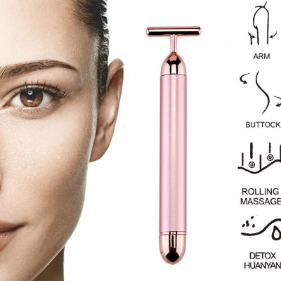 Bút Massage Xóa Bọng Mắt Nâng Cơ Căng Da Mặt Chống Lão Hoá Da Tặng Kèm Pin AA Rung Mạnh Loại Tốt (Tặng Kèm 1 Móc Khoá) (Official Bilaha)