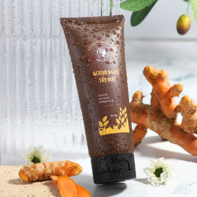 Bộ tẩy tế bào chết toàn diện Wonmom ( 1 Scrub nghệ tẩy mặt + 1 Scrub café tẩy toàn thân )