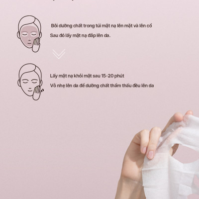 Sey 10 hộp mặt nạ làm dịu và tạo độ bóng cho da Leblanc Pink Marine Complex Calming Mask Hộp 5 miếng
