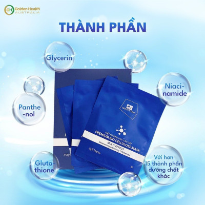 Mặt Nạ Sinh Học Cao Cấp Hỗ Trợ Làm Giảm Thâm Nám, Tàn Nhang, Nếp Nhăn Giúp Nâng Cơ Da Căng Bóng Hồng Hào Premium Bio Cellulose Mask Beauty Leaf (Set 3 Miếng/hộp)