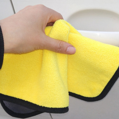 Khăn lau xe hơi ô tô cao cấp microfiber 3 kích thước dày mịn không để lại bụi vải, không để lại vệt nước, khăn lau chùi nhà cửa siêu sạch siêu thấm hút không đổ lông, rụng lông