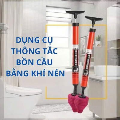 Cây Bơm Thụt Thông Tắc Bồn Cầu, Súng Thông Tắc Tiện Dụng Nâng Cấp - HÀNG CHÍNH HÃNG MINIIN