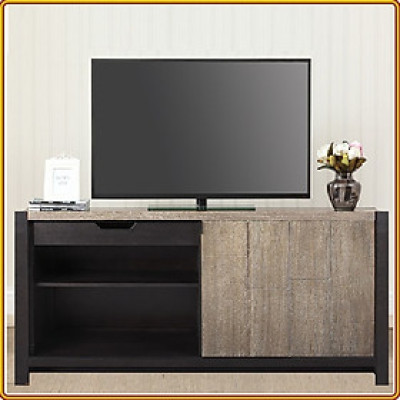 Kệ tivi cửa lùa Tundo màu gỗ 142.2 x Sâu 46 x Cao 63.5 cm