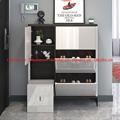 Tủ giày thông minh siêu mỏng cao cấp Ohaha - TGCC018