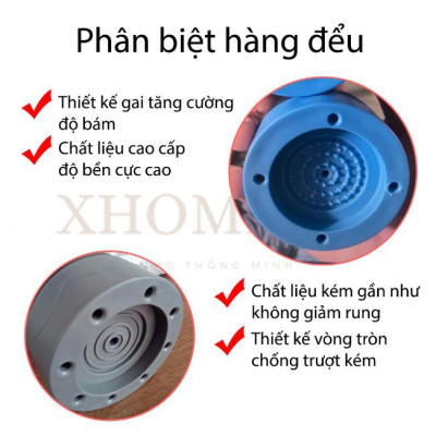 Combo 4 Chân Đế Máy Giặt Chắc Chắn, Miếng Đệm Cao Su Lót Chân Máy Giặt, Tủ Lạnh Chống Di Chuyển, Chống Ồn, Chống Rung, An Toàn  - HENRYSA